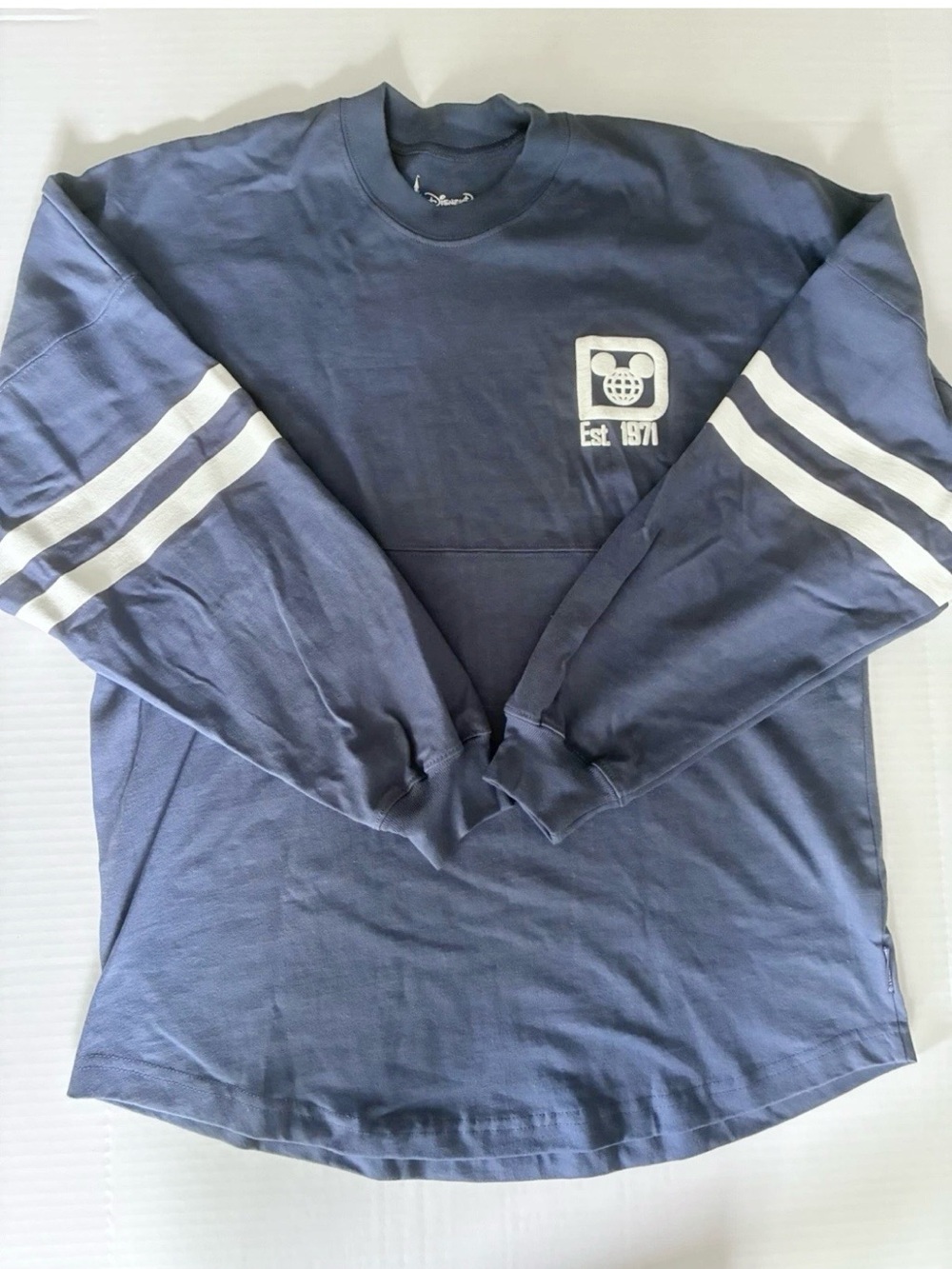 Walt Disney World Men’s / Unisex Spirit Jersey Long Sleeve Shirt Size Small Blue